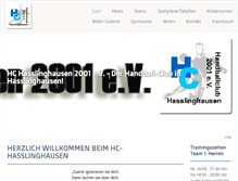Tablet Screenshot of hc-hasslinghausen.de